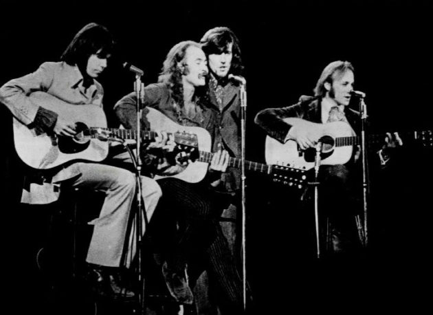 From left to right: Young, Crosby, Nash, and Stills (1970)