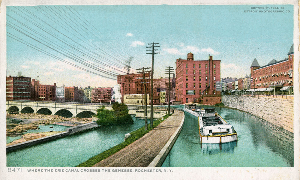 postcard of Erie Canal