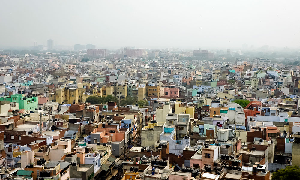 city skyline of New Delhi