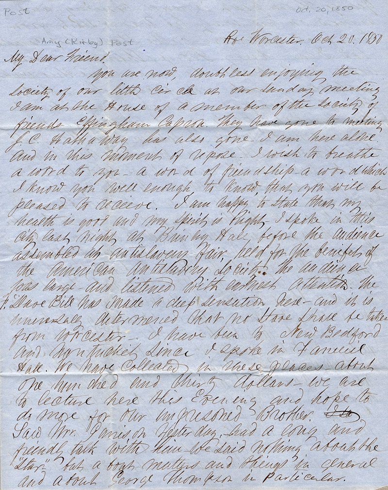 long page of handwritten text from a letter