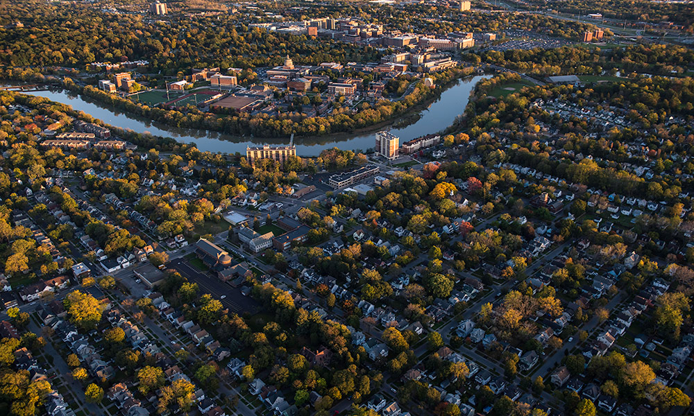 image of the city and the University of Rochester to describe the University's economic impact on the region