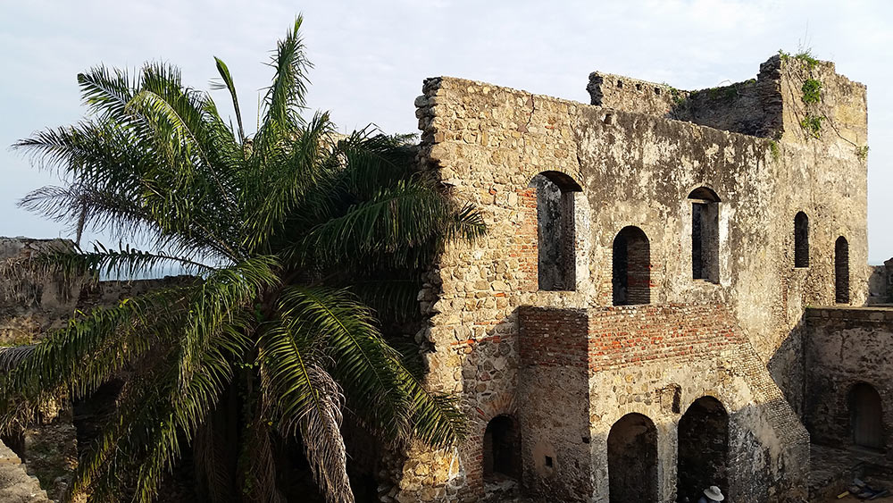remains of Fort Amsterdam in Ghana