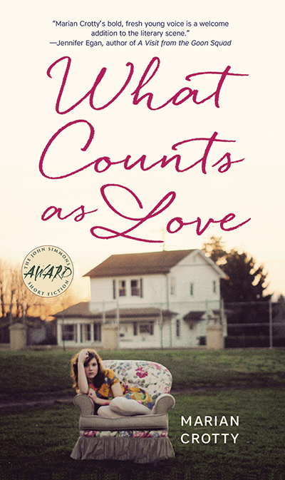 book cover for Marian Crotty's "What Counts As Love"
