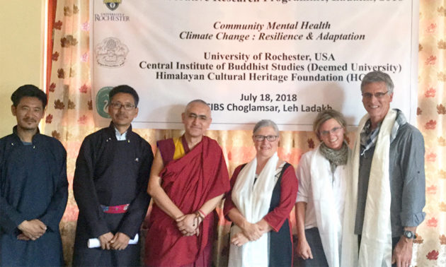 Group photo of University of Rochester researchers and community partners in Ladakh, India.