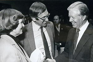 photo of Nancy and Dick Fenno with Jimmy Carter