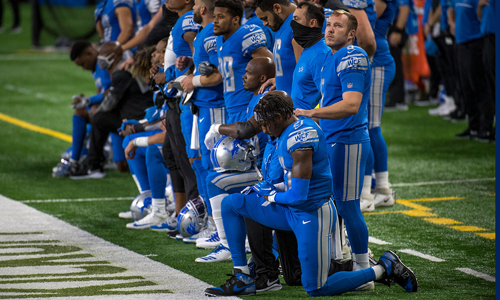 Detroit Lions emphasize team unity, support players' decisions during  national anthem