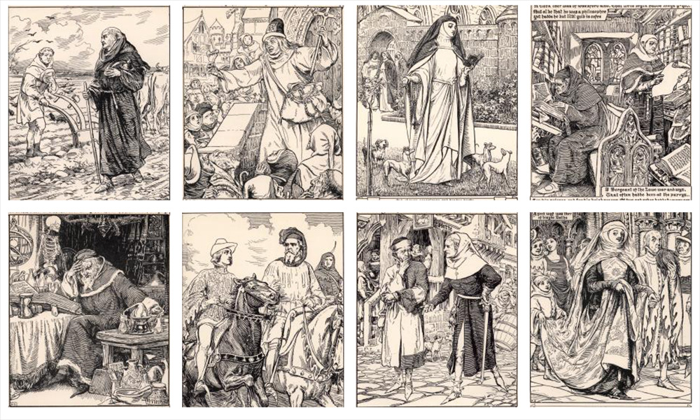 illustrations of Chaucer's work