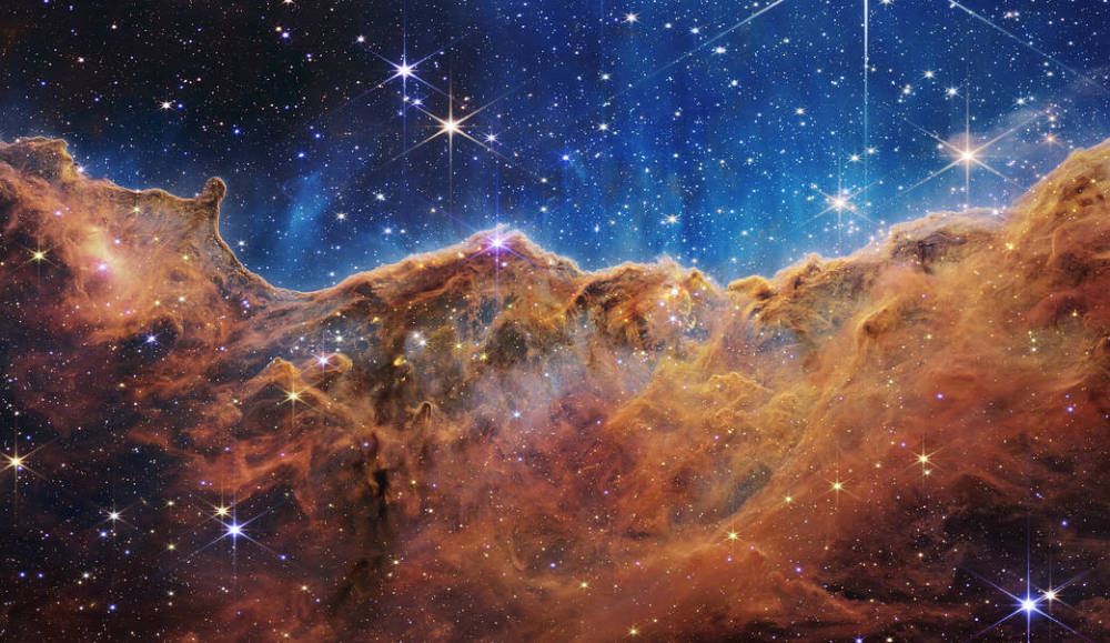Carina Nebula as seen by the James Webb Space Telescope.
