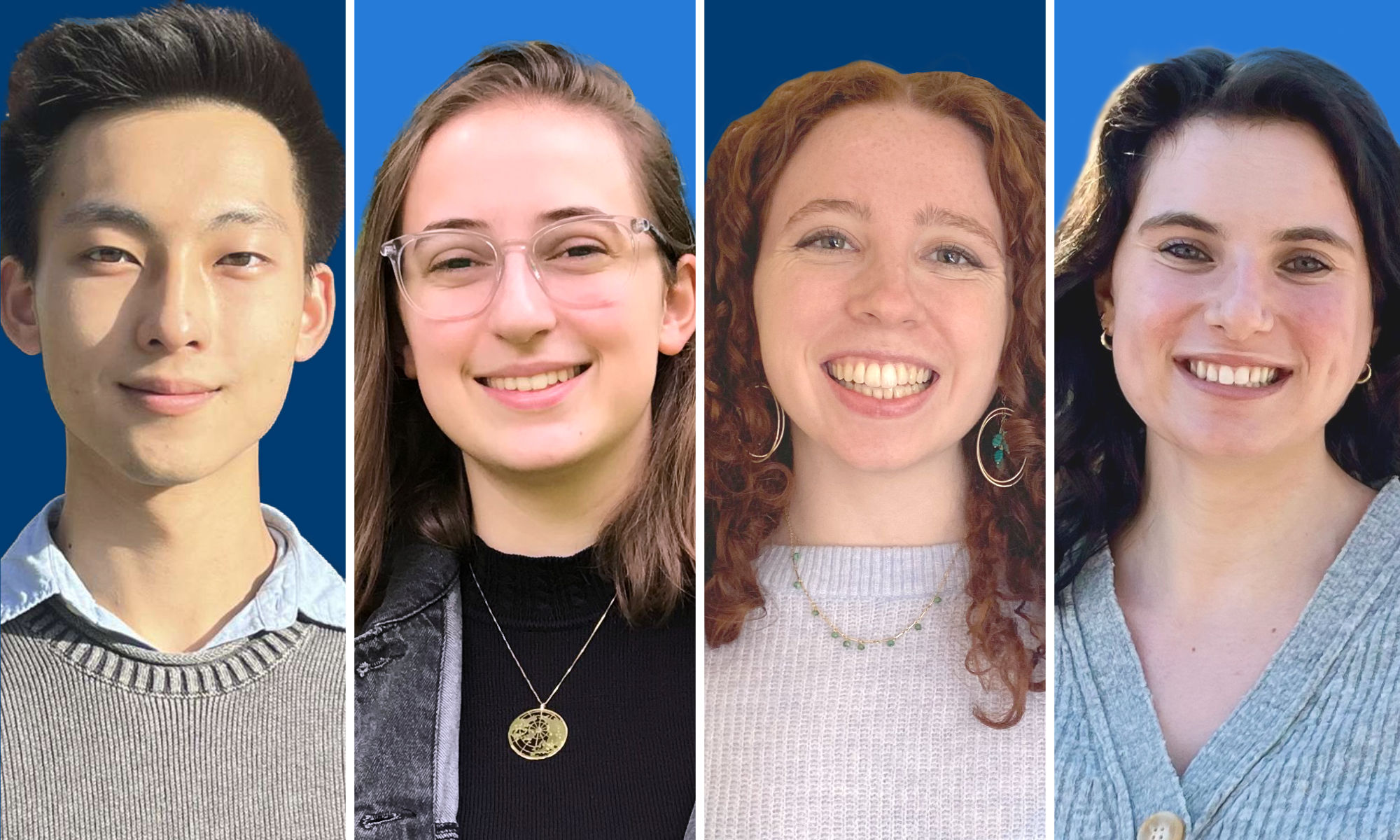 Composite of headshots of four Goldwater Scholars.