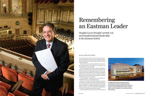 Remembering an Eastman Leader