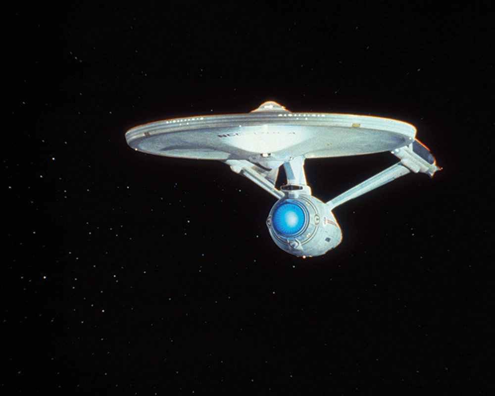 image of model of star trek's enterprise for story about Rochester's connections to the series