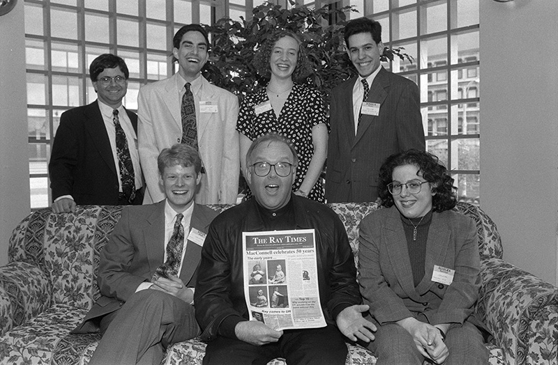 archival photograph of campus times staff