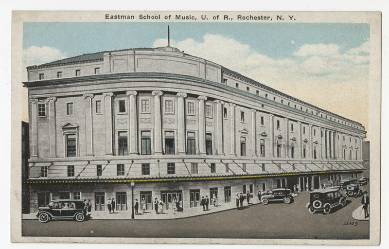 Eastman School of Music theatre postcard 1922