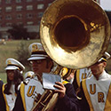 University of Rochester marching band at Fauver Stadium