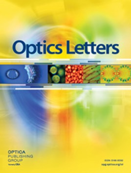 The cover of an issue of Optics Letter.