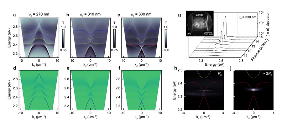 Polariton dispersion varies greatly with AI NP lattice cavity properties.
