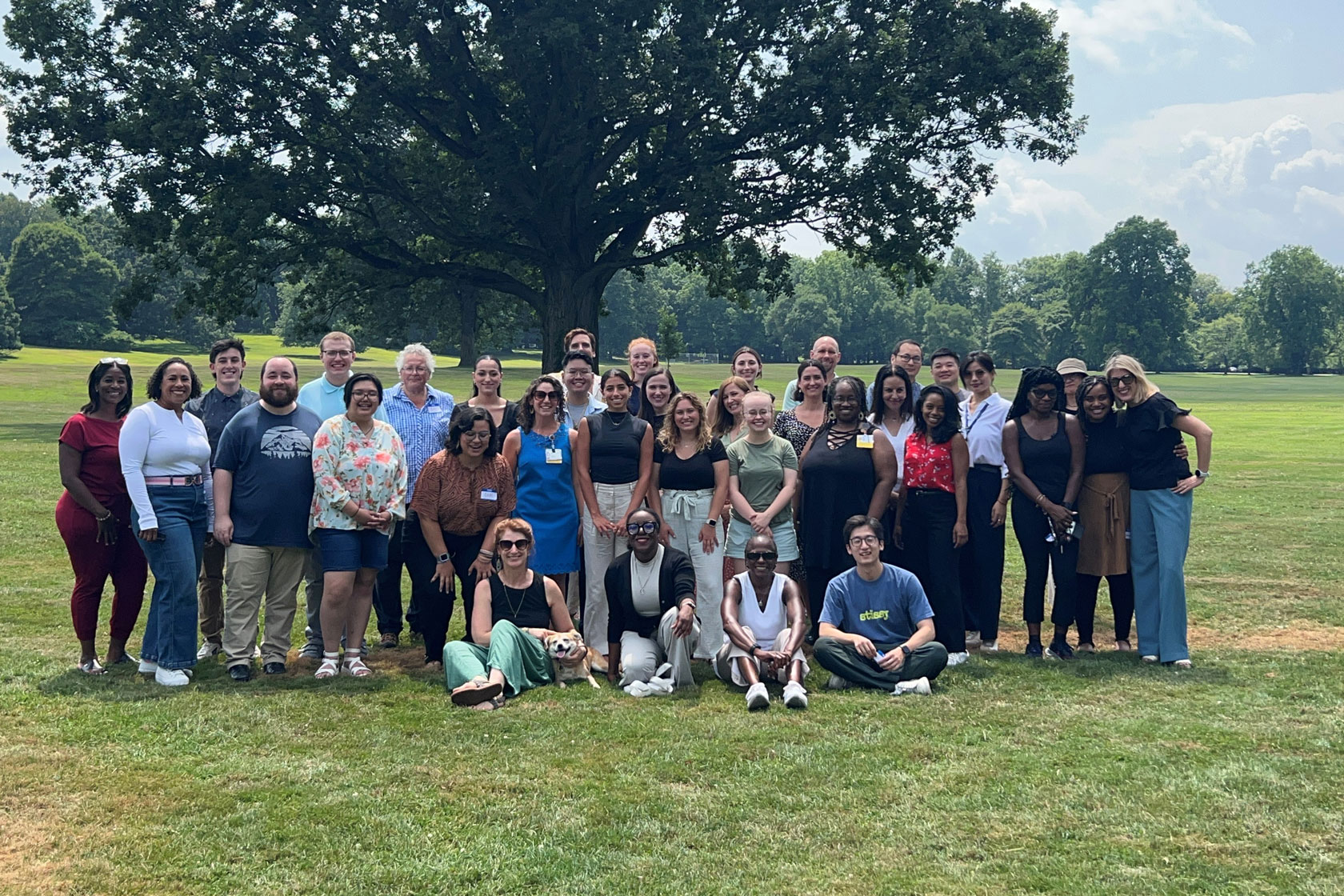 The University of Rochester Counseling Center staff pose for a group photo.