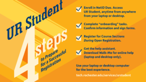 UR Student 4 steps to prepare for a successful registration